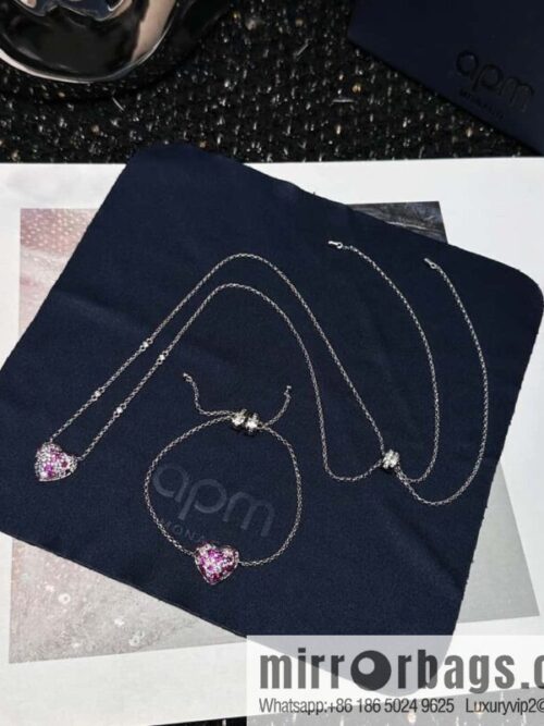 IMG_7477-800x800l5rta10jnjx110973_20250702082631.jpg ❗New ❗ ☀ bracelet necklace ☀ APM Yang Zi same series, fuchsia love ❤️ peach heart adjustable bracelet necklace