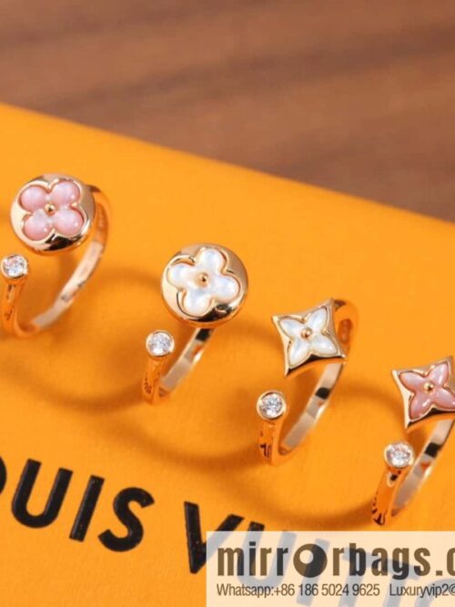 IMG_7566-800x800dsusfiihuig143916_20250705042422.jpg ☀Louis Vuitton COLOR BLOSSOM MINI STAR Pink shell, white shell diamond ring