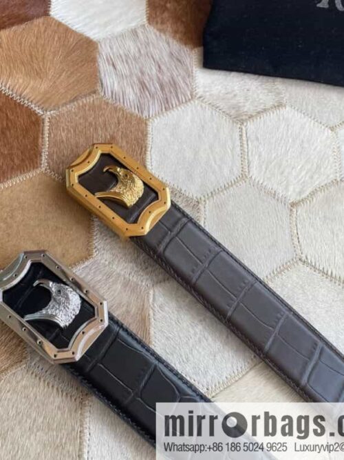 IMG_760320210314-125927-800x800zx510eculrj102089_20250702050148.jpg STEFANO RICCI Stephen Raunich Counter Stainless Steel Eagle Head Inner Wear Metal Buckle 3.8cm First Layer Cowhide Fine Imitation Crocodile Leather Belt