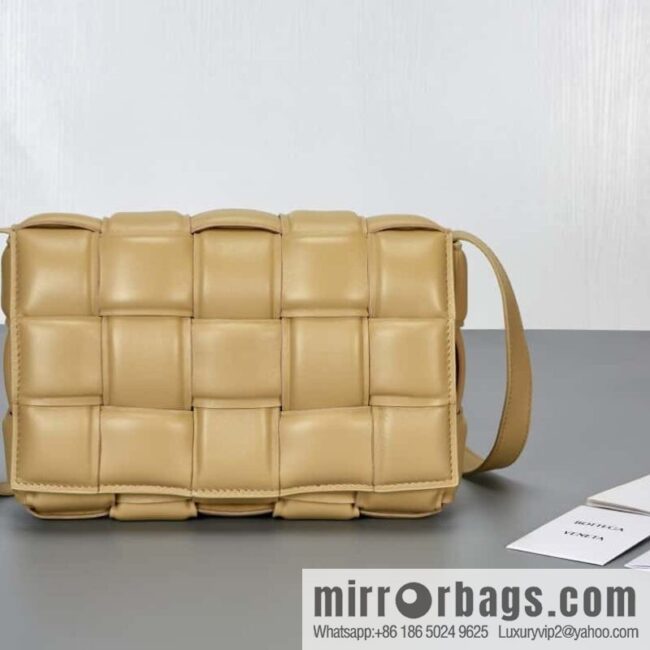 Bottega Veneta Padded Cassette Bag Model; 591970 BV Cassette Pillow Bag, Cassava Color