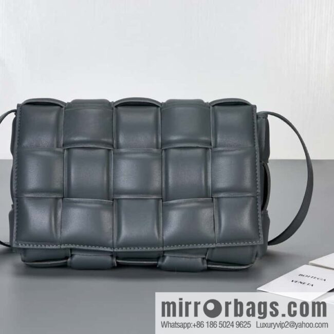 Bottega Veneta Padded Cassette Bag Model; 591970 BV Cassette Pillow Bag, Lightning Grey