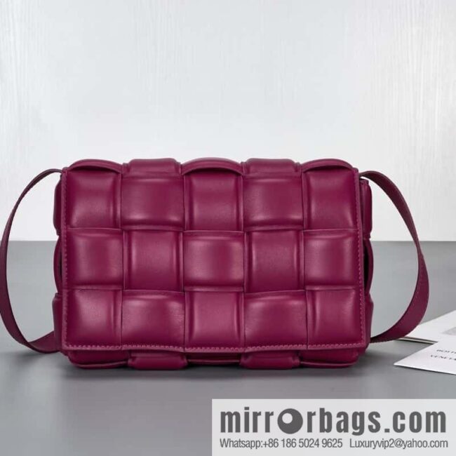 Bottega Veneta Padded Cassette Bag Model; 591970 BV Cassette Pillow Bag, Cinnabar Red