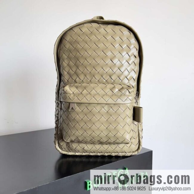 #Bv new men\'s backpack 730728 classic woven backpack model number: 730728 taupe