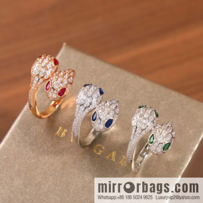 ☀BVLGARI SERPENTI SEDUTTORI Liu Guang Snake Shadow, Snakehead Ring ☀️