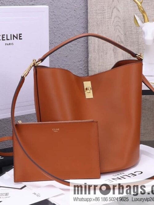 [Premium quality, all steel hardware] CELINE Bucket 16 calfskin bucket bag No.: 195573