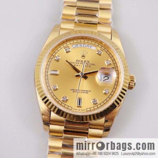 EW Boutique, Rolex Week Diary 36 Ultimate Edition, Original 3255 Automatic Mechanical Movement 128238 Series Watch
