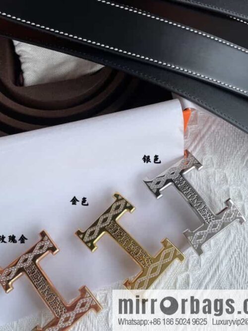 IMG_9381-800x800u1fuaayz3tv82063_20250701195628.jpg Hermès, stainless steel h inlaid with diamond metal buckle men\'s 3.8cm first-layer cowhide belt