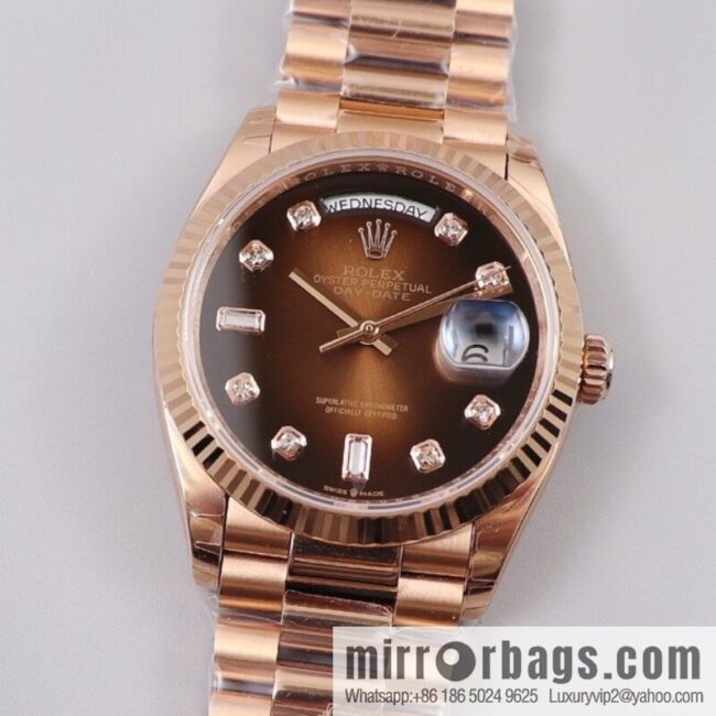 EW Boutique, Rolex Week Diary 36 Ultimate Edition, Original 3255 Automatic Mechanical Movement 128238 Series Watch