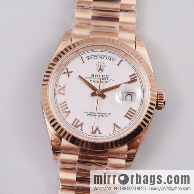 EW Boutique, Rolex Week Diary 36 Ultimate Edition, Original 3255 Automatic Mechanical Movement 128238 Series Watch