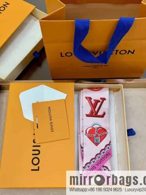 LV Louis Vuitton 100% Silk Lucky Monogram BB Hair Band M76117