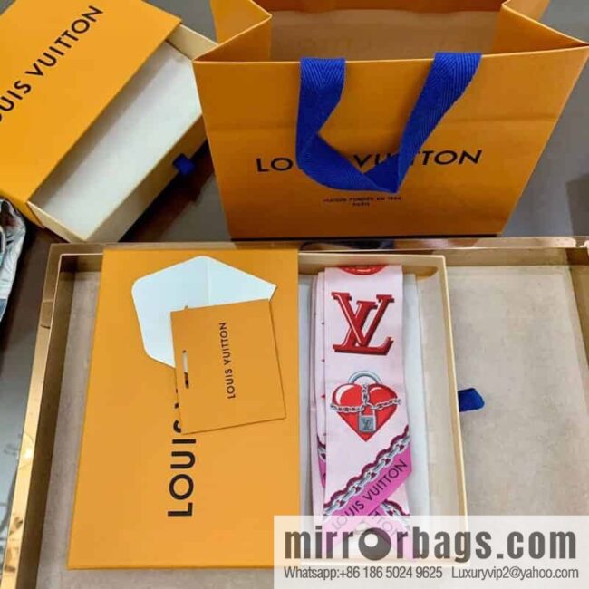 LV Louis Vuitton 100% Silk Lucky Monogram BB Hair Band M76117