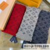 LV Louis Vuitton 100% wool men\'s wool scarf m78526