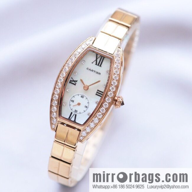 Cartier-CARTIER MINI wine barrel two and a half needle women\'s watch, imported quartz movement