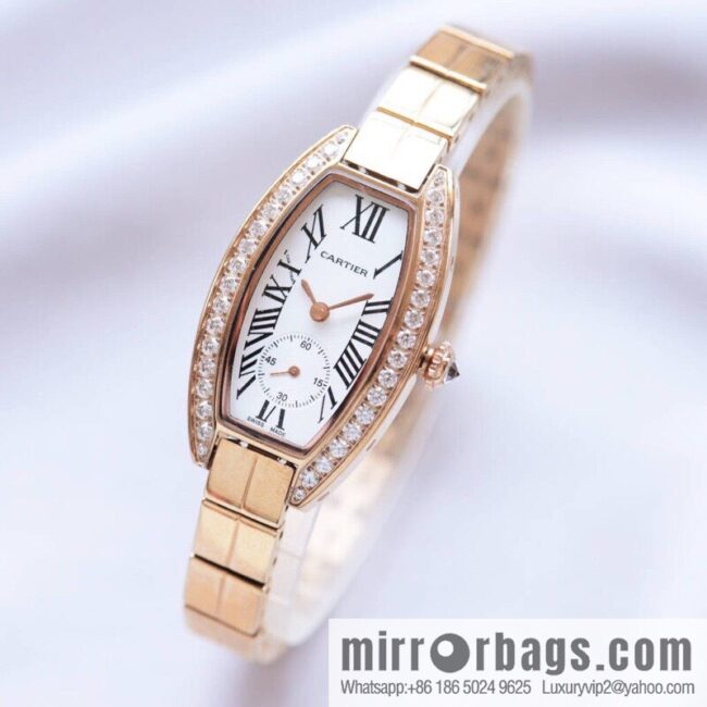 Cartier-CARTIER MINI wine barrel two and a half needle women\'s watch, imported quartz movement