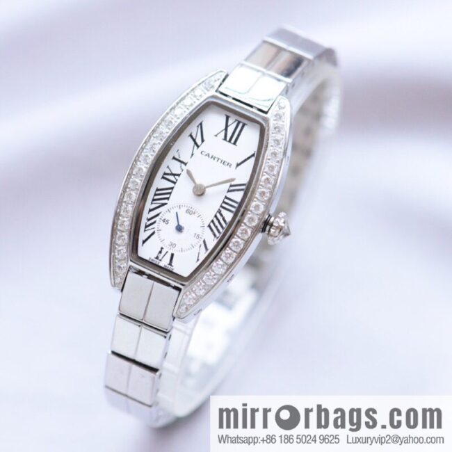 Cartier-CARTIER MINI wine barrel two and a half needle women\'s watch, imported quartz movement