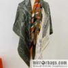 Hermes Handmade curled cashmere and silk blend shawl