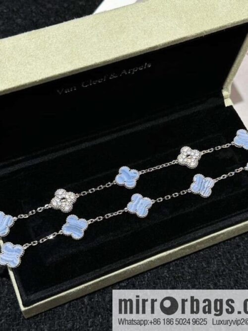 IMG_9755-800x800cwwnjuz3w0u91608_20250702003744.jpg ❗️CNC Version ❗️ ☀️ Van Cleef & Arpels Purple Chalcedony Natural Stone Clover Five Flowers Bracelet ☀