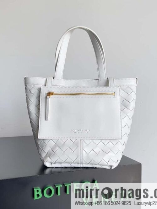 IMG_9780-800x800kmc4pyy5etq71049_20250719030744.jpg BV early autumn new tote Intrecciato woven tote handbag, model number: 754916 white