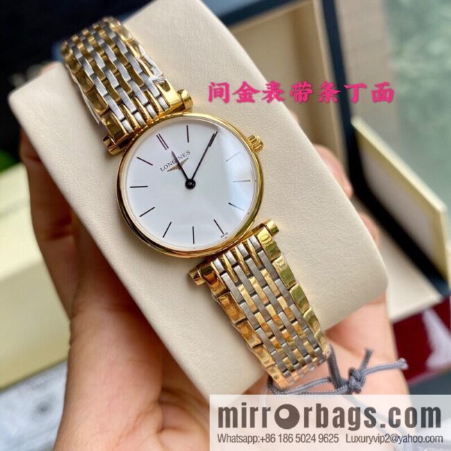 Ultra-thin 4mm~ Longines Garland Series - Elegant Luxury Ladies Quartz Watch
