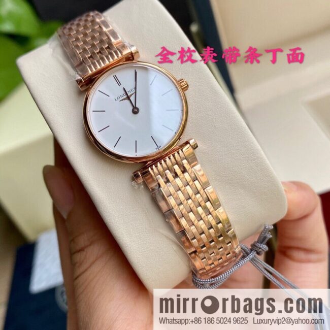 Ultra-thin 4mm~ Longines Garland Series - Elegant Luxury Ladies Quartz Watch