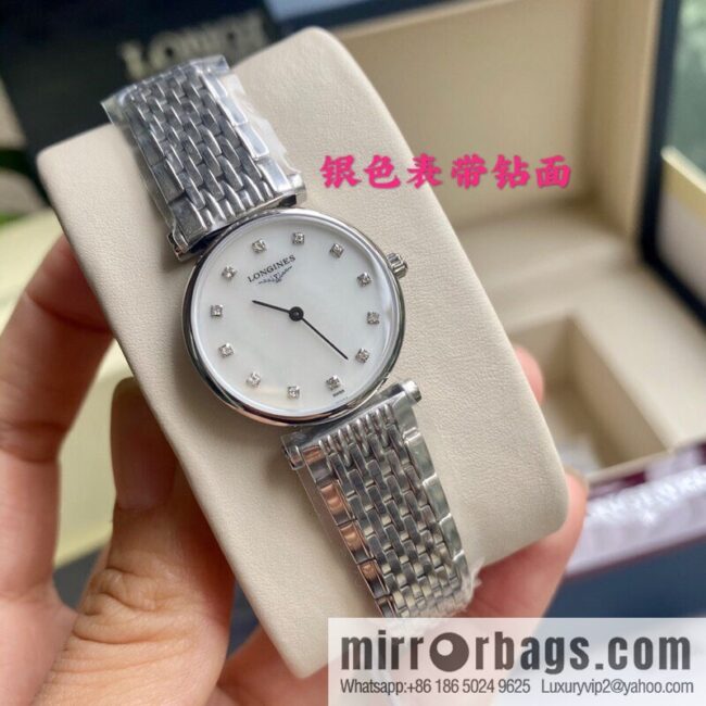 Ultra-thin 4mm~ Longines Garland Series - Elegant Luxury Ladies Quartz Watch