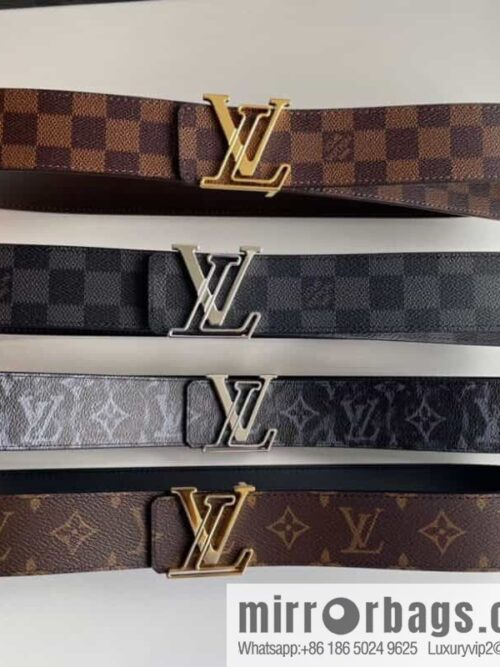 IMG_99930-800x8000j3j4y40ngj101512_20250702044501.jpg LV/Louis Vuitton Monogram Eclipse Canvas Calfskin SHAPE40mm Double Sided Belt