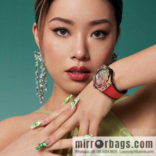 Hublot BIG BANG series, model 465.OX.9910.LR. 0999BIG BANG, HUB1710 automatic mechanical movement women\'s watch