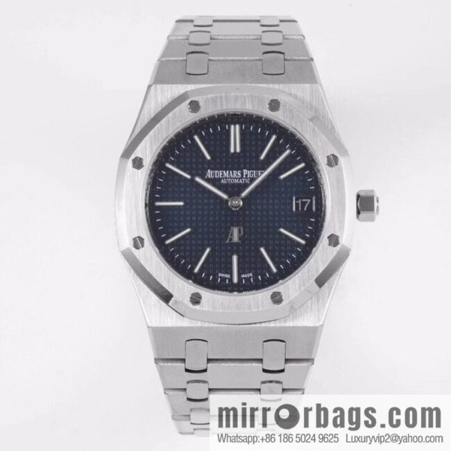 Royal Oak 15202 watch size 39mm super two-pin mechanical movement, sapphire crystal glass mirror, original Cal.2121 automatic movement