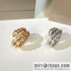 BVLGARI Bulgari full drill snake bone ring