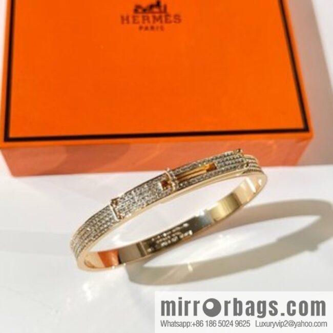 Hermès HERMES Kelly full diamond bracelet bracelet