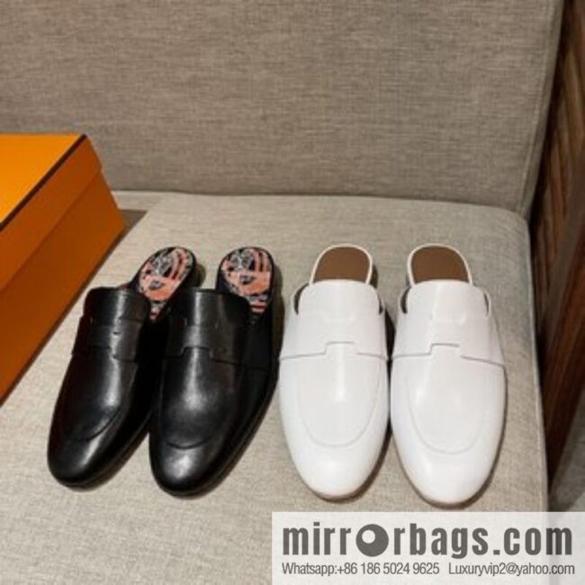 HERMES Hermès 2022 Latest Loafers Half-tow Catena Muller Shoes