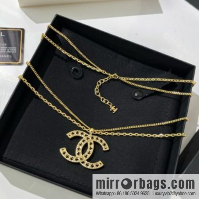 New ☑️ Chanel double layer double c cut-out necklace