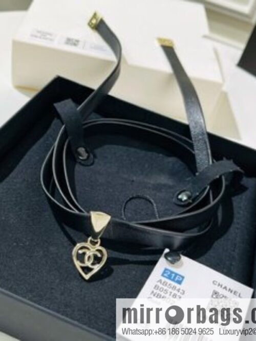i1649390304_6571_1-800x800mrexnzm1yy231294_20250716033357.jpg New ☑️ Chanel cut-out love double c black leather rope necklace necklace
