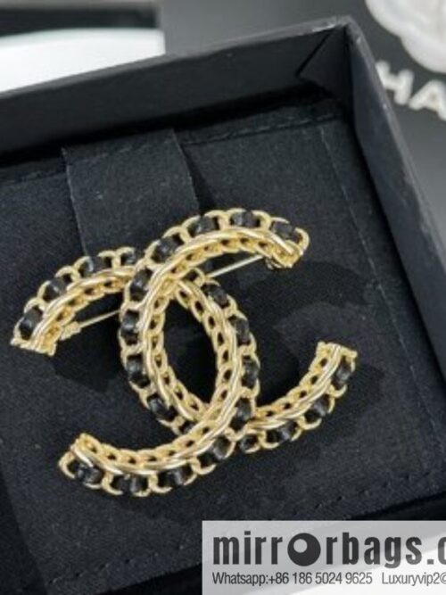 i1649600614_7348_1-800x8002pcbylwxddk4347_20250715233301.jpg New ☑️ Chanel double c black leather rope brooch