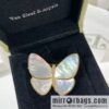 Van Cleef & Arpels White shells, grey shells, butterfly brooch