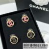 New ☑️ Chanel double c round stud earrings