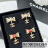 New ☑️ Chanel double c bow stud earrings