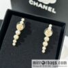 New ☑️ Chanel double c pearl stud earrings