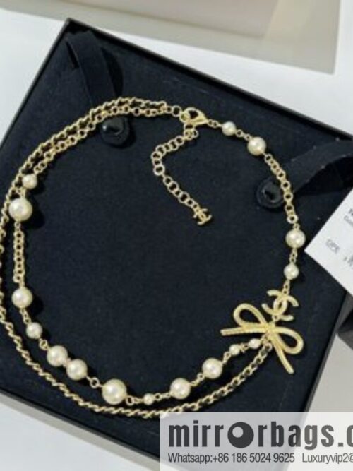 i1650729155_7487_1-800x800d154t4ddy5e28046_20250716030608.jpg New ☑️ Chanel bow black leather rope pearl necklace necklace necklace