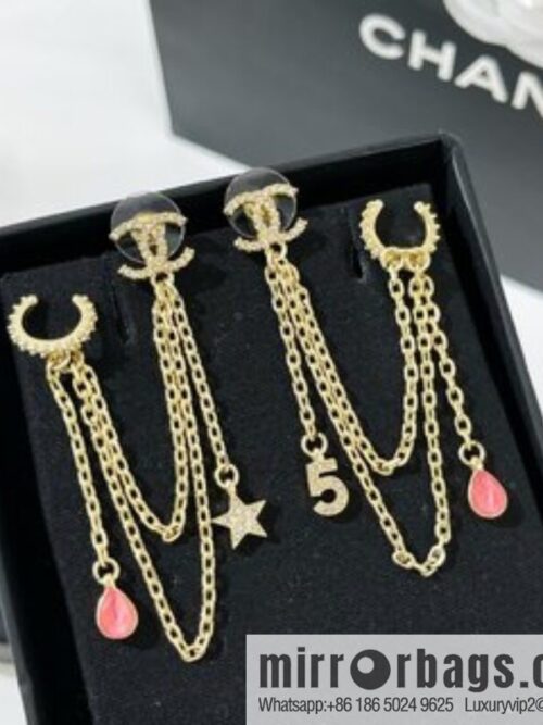 i1650882047_9623_1-800x800jkdan433sd328022_20250716030555.jpg New ☑️ Chanel fringed 5-character star stud earrings clip