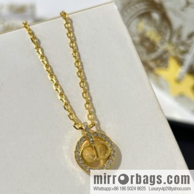 New ☑️ Dior CD full diamond necklace