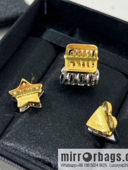 MIU MIU Miu Miu Letter Pentagram Love Hairpin Hairpin