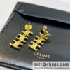 Celine Arc de Triomphe fringed earrings