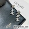 Celine Arc de Triomphe fringed earrings