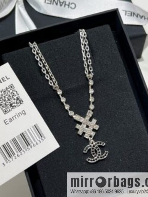 i1658240528_4387_2-800x800wama031tven12528_20250716004702.jpg New ☑️ Chanel double c double layer snowflake black diamond necklace
