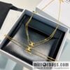 New Celine Arc de Triomphe gold double bracelet necklace