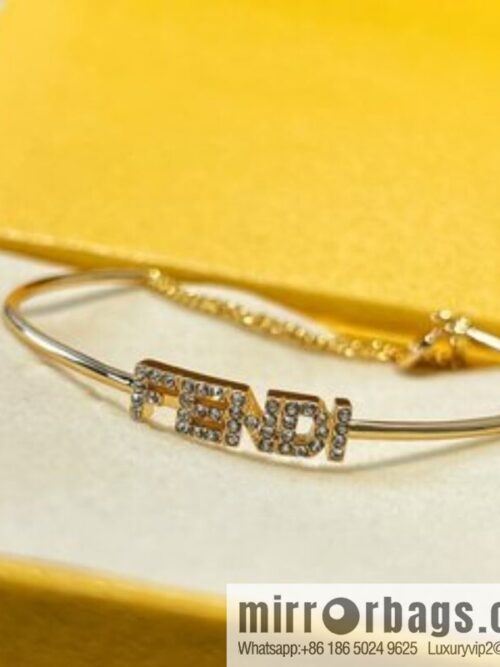 i1660036833_6909_3-800x80011ezlqokwb511647_20250716003910.jpg New FENDI Fendi full diamond letter bracelet bracelet