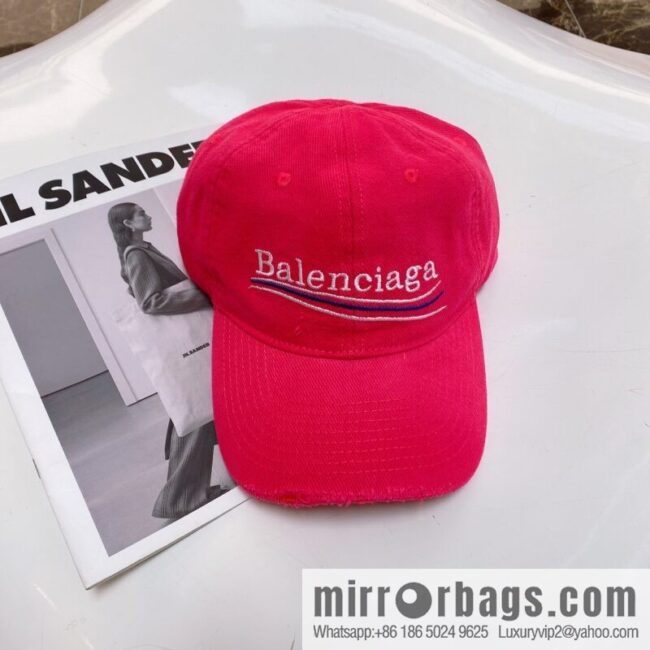 BALENCIAGA Balenciaga\'s new shampoo gray brim letter logo baseball cap