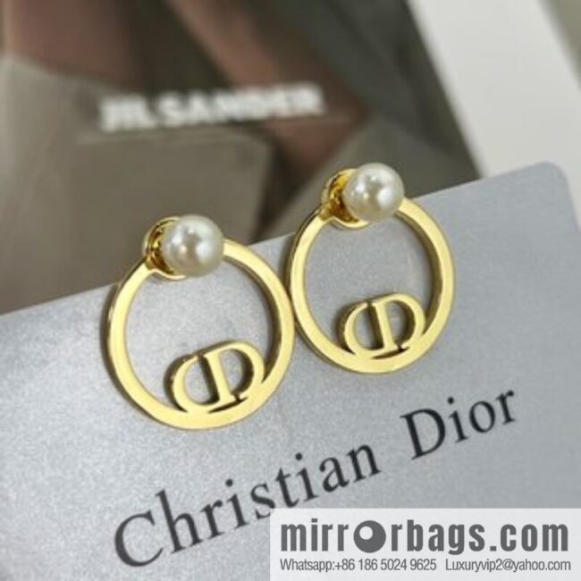New ☑️ Dior CD pearl stud earrings