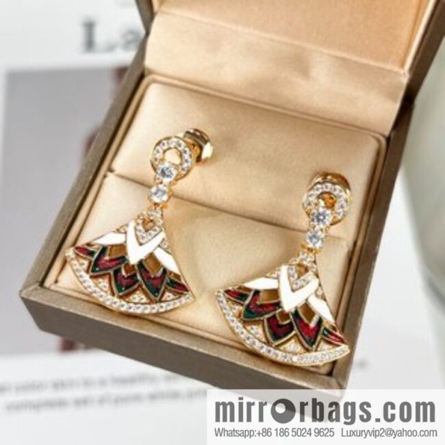 BVLGARI Bulgari new SERPENTI series colorful fan necklace